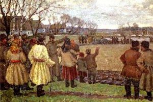 Esempio di realismo socialista nella pittura: Vladimir Krikhatsky: Il primo trattore