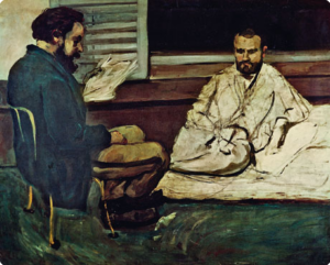 Zola e Alexis dipinti da Cézanne