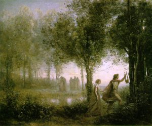 Jean-Baptiste Camille Corot: Orfeo ed Euridice dagli Inferi, 1861