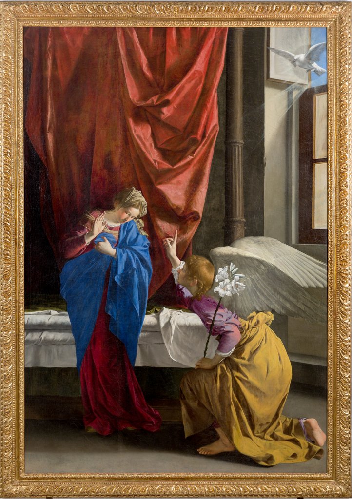 Orazio Gentileschi: Annunciazione, 1623 circa, Torino: Galleria Sabauda