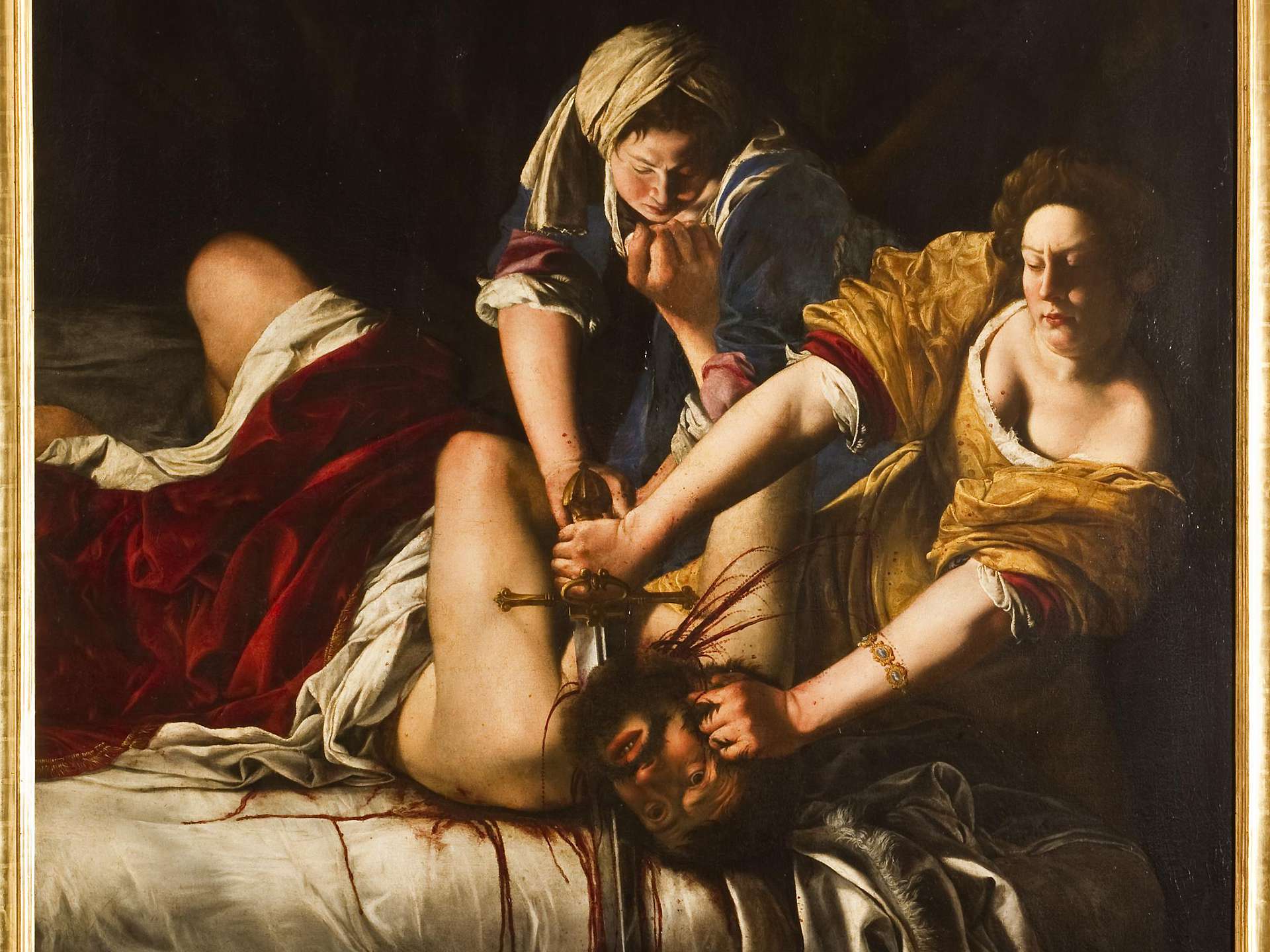 Artemisia Gentileschi: Giuditta che decapita Oloferne, 1620, Firenze: Uffizi