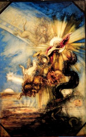 Gustave Moreau: La caduta di Fetonte (1878)