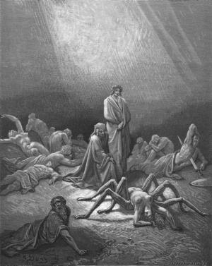 La Metamorfosi di Aracne di Gustave Dorè (1868)