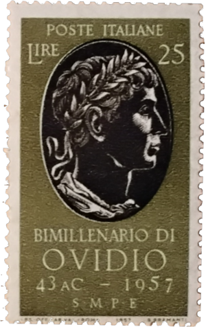Francobollo italiano di Ovidio del 1957